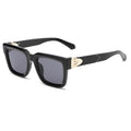 Retro-Chic Statement Square-Frame UV400 Sunglasses WGSG3490