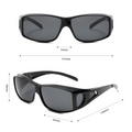 Polarised Cycling Clip-On UV-Night Vision Sport Sunglasses WGSG3491