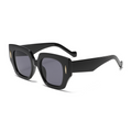 Fashion PC&Metal-Framed Oversized UV400 Sunglasses WGSG3496 47g