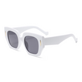 Fashion PC&Metal-Framed Oversized UV400 Sunglasses WGSG3496 47g