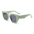 Fashion PC&Metal-Framed Oversized UV400 Sunglasses WGSG3496 47g
