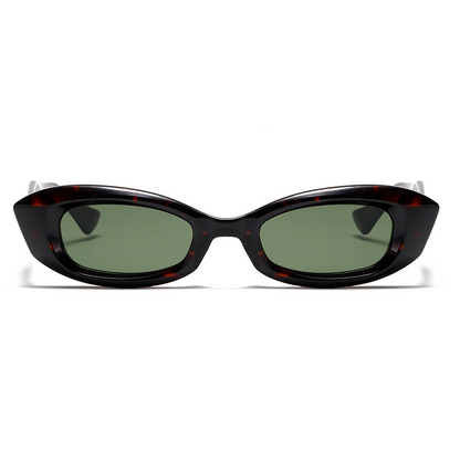 Rice-Grain Small Rectangular Cat-Eye UV400 Sunglasses WGSG3500