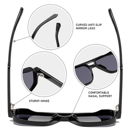 Double-Bridge Bold Americana Aviator UV400 Sunglasses WGSG3503