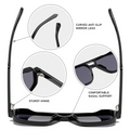 Double-Bridge Bold Americana Aviator UV400 Sunglasses WGSG3503