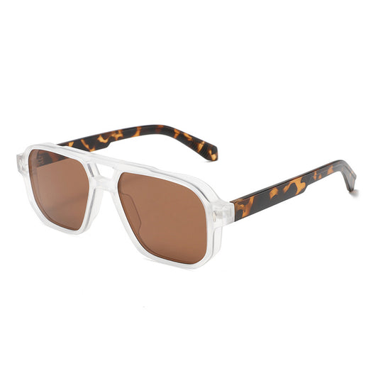 Double-Bridge Bold Americana Aviator UV400 Sunglasses WGSG3503