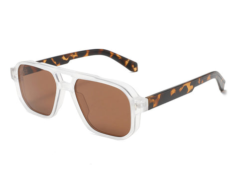 Double-Bridge Bold Americana Aviator UV400 Sunglasses WGSG3503