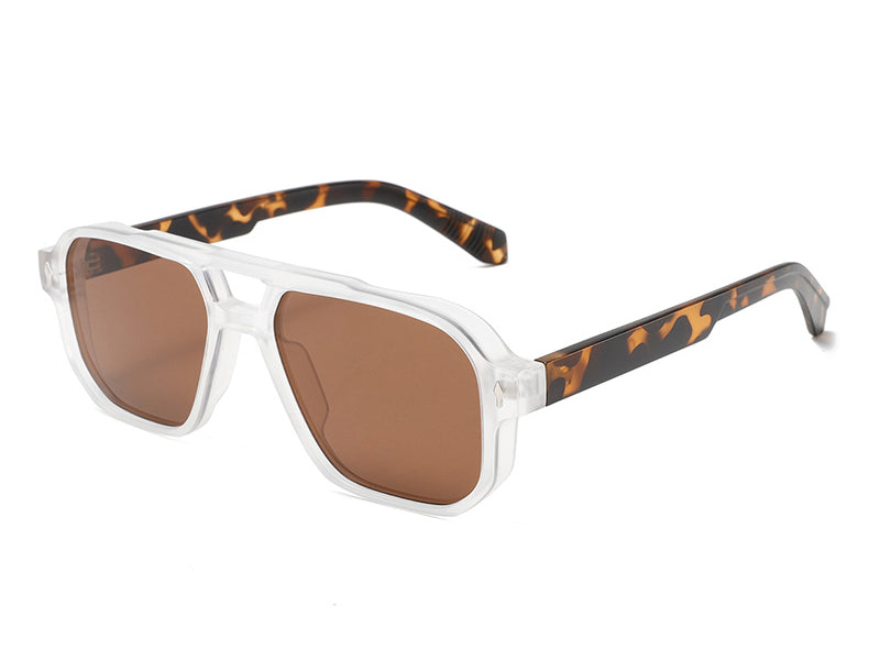Double-Bridge Bold Americana Aviator UV400 Sunglasses WGSG3503