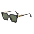 Metal Oversized Rectangular UV400 Sunglasses WGSG3506
