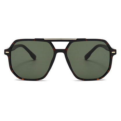 Double-Bridge Oversized Aviator UV400 TikTok-Viral Sunglasses WGSG3508