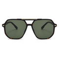 Double-Bridge Oversized Aviator UV400 TikTok-Viral Sunglasses WGSG3508