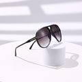 Jumbo Dual-Beam Frog-Skin Aviator Sunglasses WGSG3515