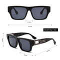 PC Oversized UV400 Fashion-Forward Sunglasses WGSG3516