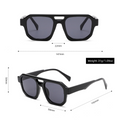 Double-Bridge Aviator PC Retro-Vintage Sunglasses WGSG3529