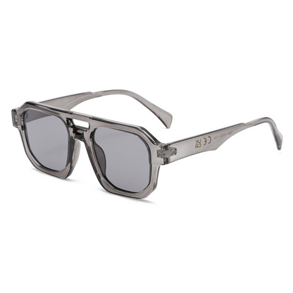 Double-Bridge Aviator PC Retro-Vintage Sunglasses WGSG3529