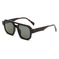 Double-Bridge Aviator PC Retro-Vintage Sunglasses WGSG3529