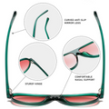 PC Heritage-Inspired UV400 Retro-Modern Aviators WGSG3530