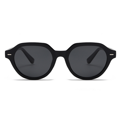 Fashion Retro Large Round Polarised PC Sunglasses WGSG3534