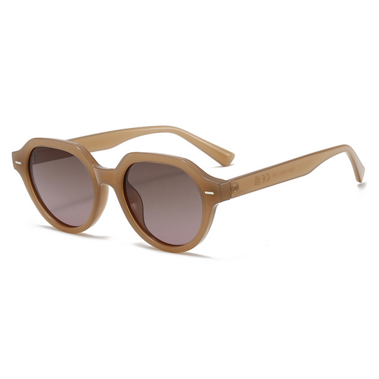 Fashion Retro Large Round Polarised PC Sunglasses WGSG3534