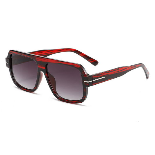Retro Square Aviator UV400 Sunglasses WGSG3536
