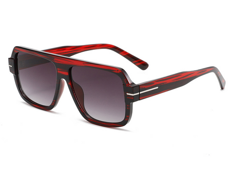 Retro Square Aviator UV400 Sunglasses WGSG3536