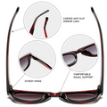 Retro Square PC Sunglasses WGSG3537