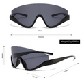 Sport & Outdoor Rimless Wrap UV400 Sunglasses WGSG3465