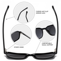 Style-Forward Polarised Square Sunglasses WGSG3581
