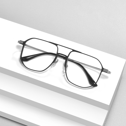 Retro Metal Glasses WGXH28551-WOOglasses