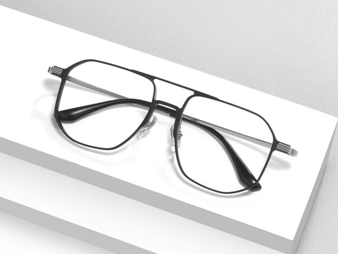 Retro Metal Glasses WGXH28551-WOOglasses