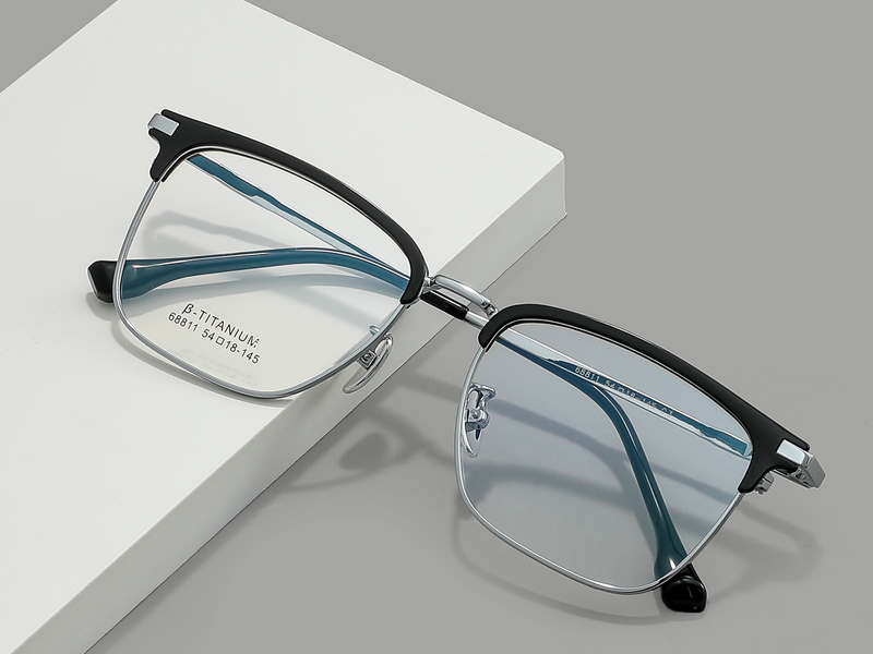 Classic Metal Glasses WGXH68811L-WOOglasses