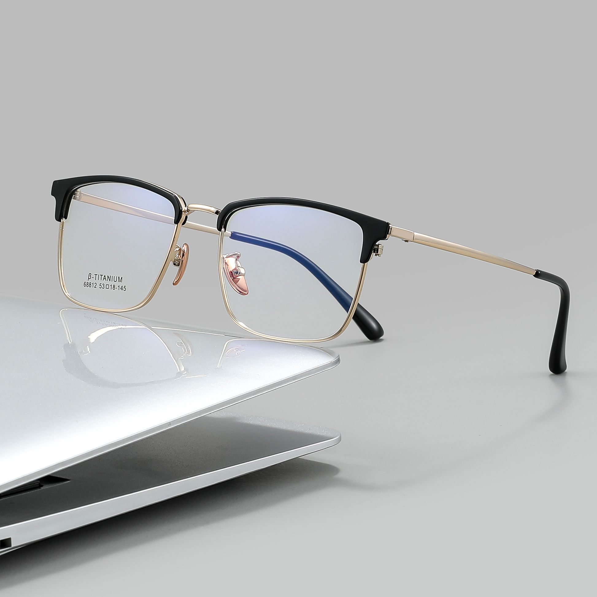 Classic Metal Glasses WGXH68812L-WOOglasses