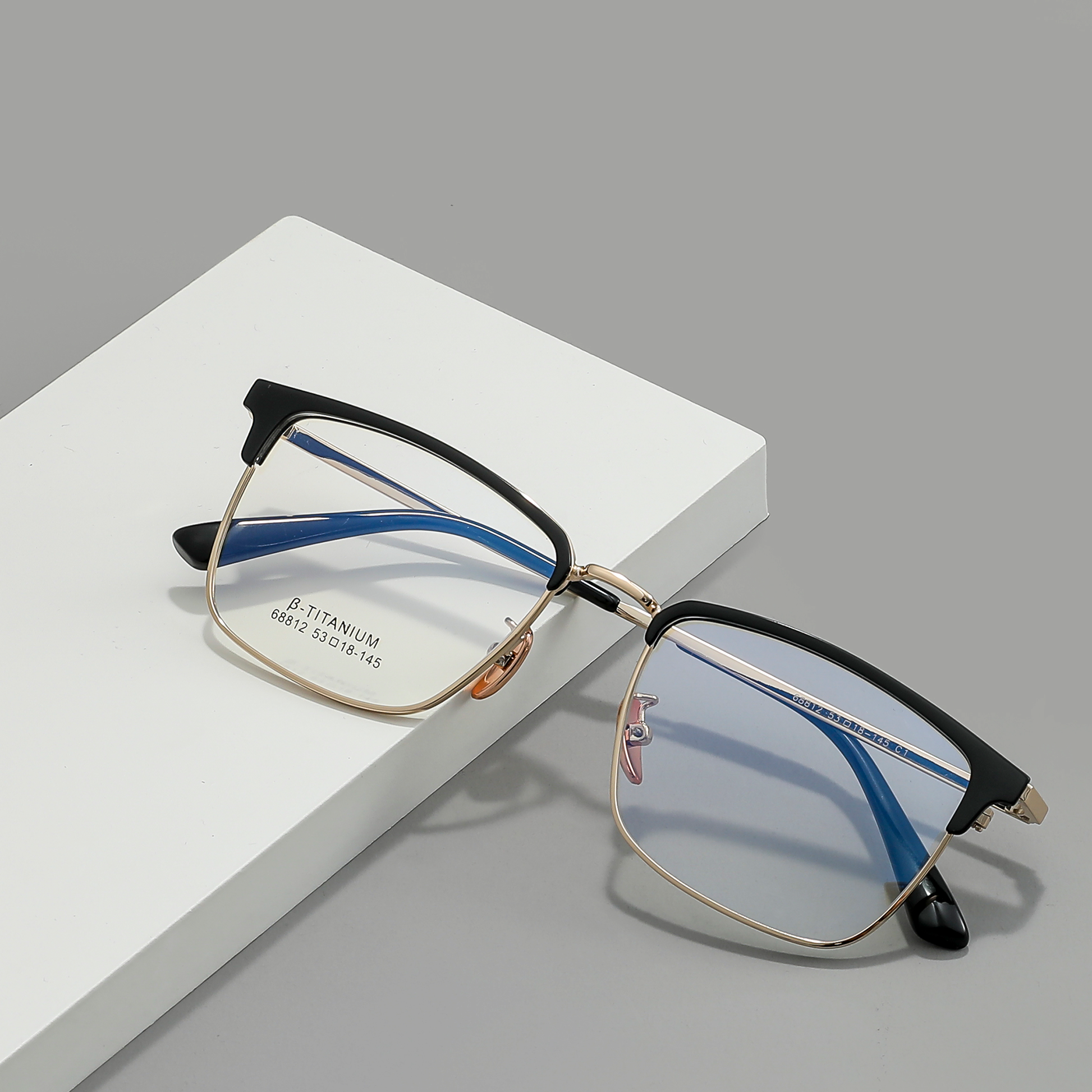 Classic Metal Glasses WGXH68812L-WOOglasses