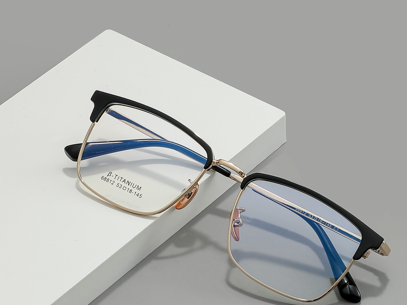 Classic Metal Glasses WGXH68812L-WOOglasses