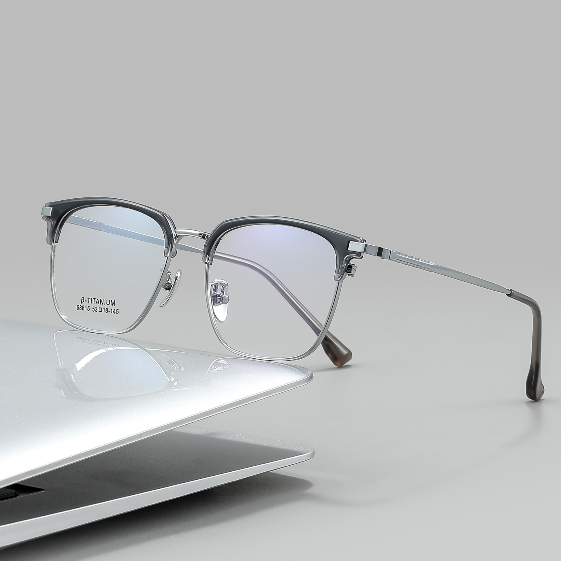 Classic Metal Glasses WGXH68815L-WOOglasses