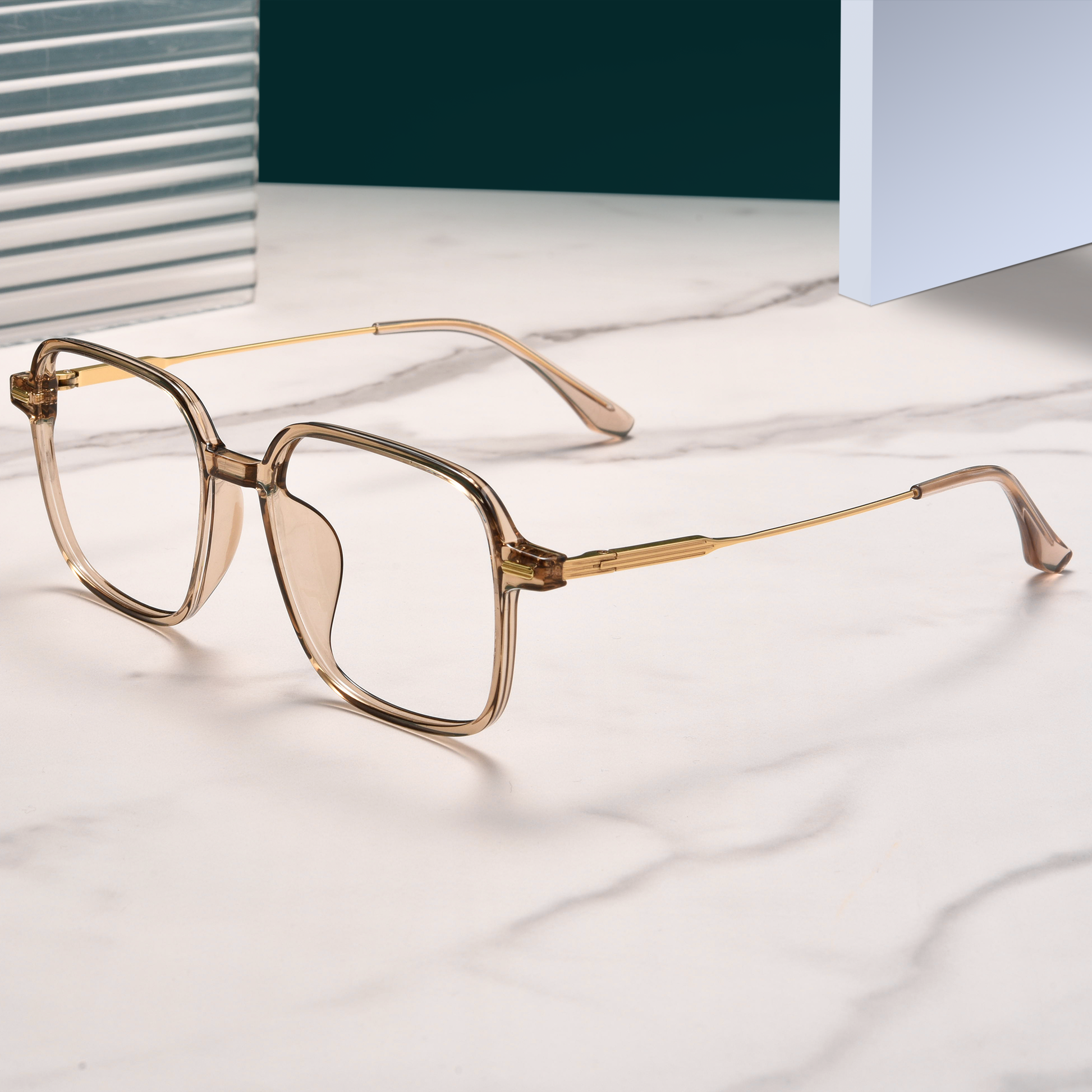Retro TR & Titanium Glasses WGXHB98007F-WOOglasses