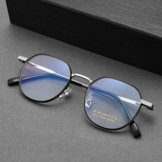 Fashion Titanium Glasses WGXHBT019-WOOglasses