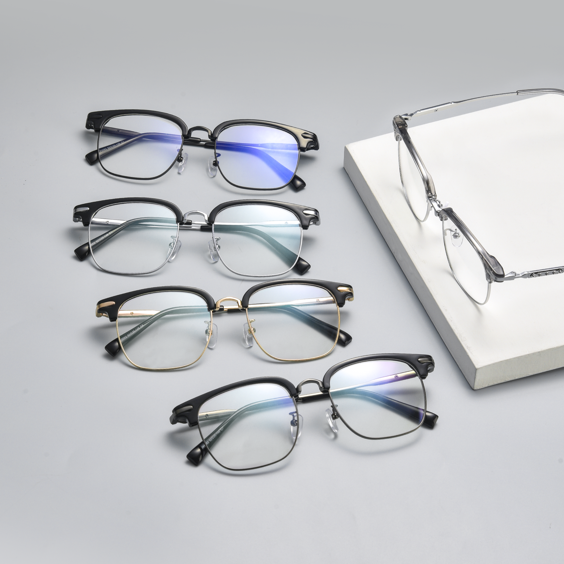 Fashion Metal Glasses WGXHK0062K-WOOglasses