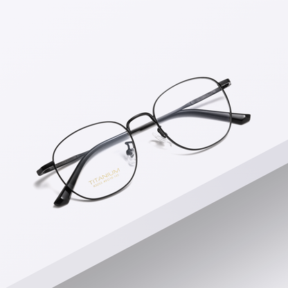 Retro Titanium Glasses WGXHK5053BSF-WOOglasses