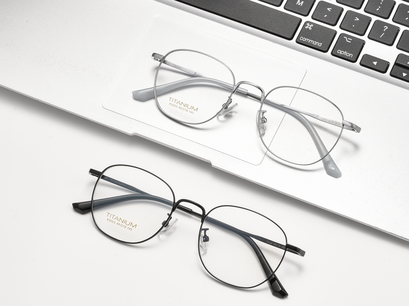 Retro Titanium Glasses WGXHK5053BSF-WOOglasses