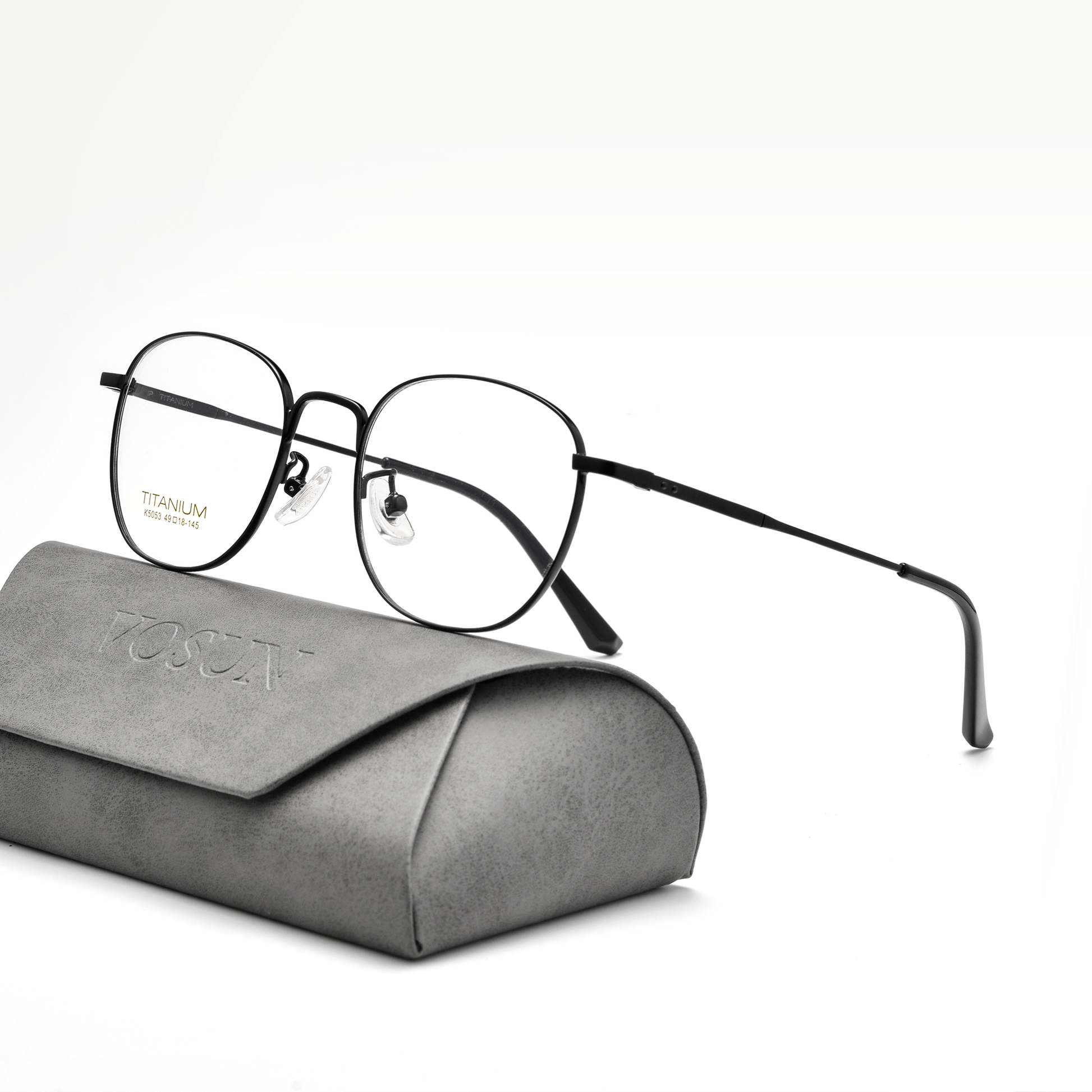 Retro Titanium Glasses WGXHK5053BSF-WOOglasses