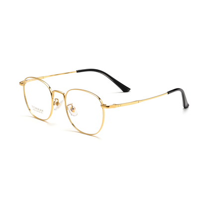Retro Titanium Glasses WGXHK5053BSF-WOOglasses
