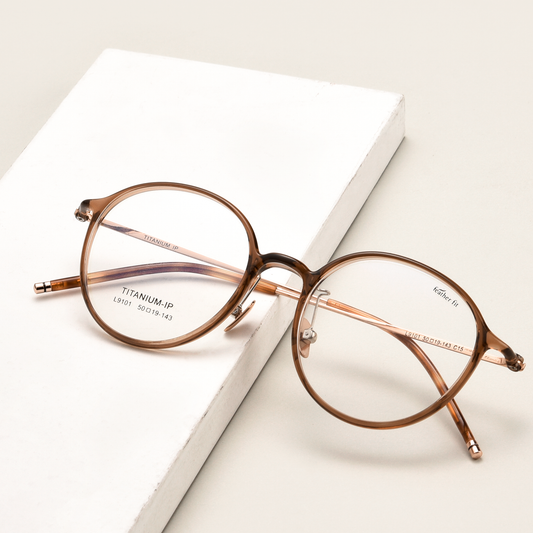 Fashion TR & Titanium Glasses WGXHL9101Y-WOOglasses