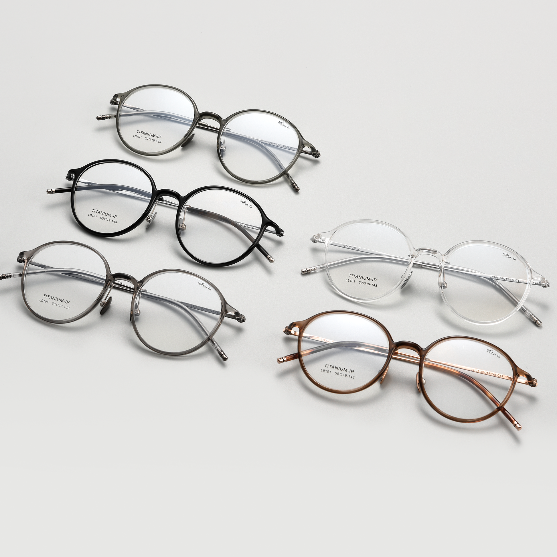 Fashion TR & Titanium Glasses WGXHL9101Y-WOOglasses