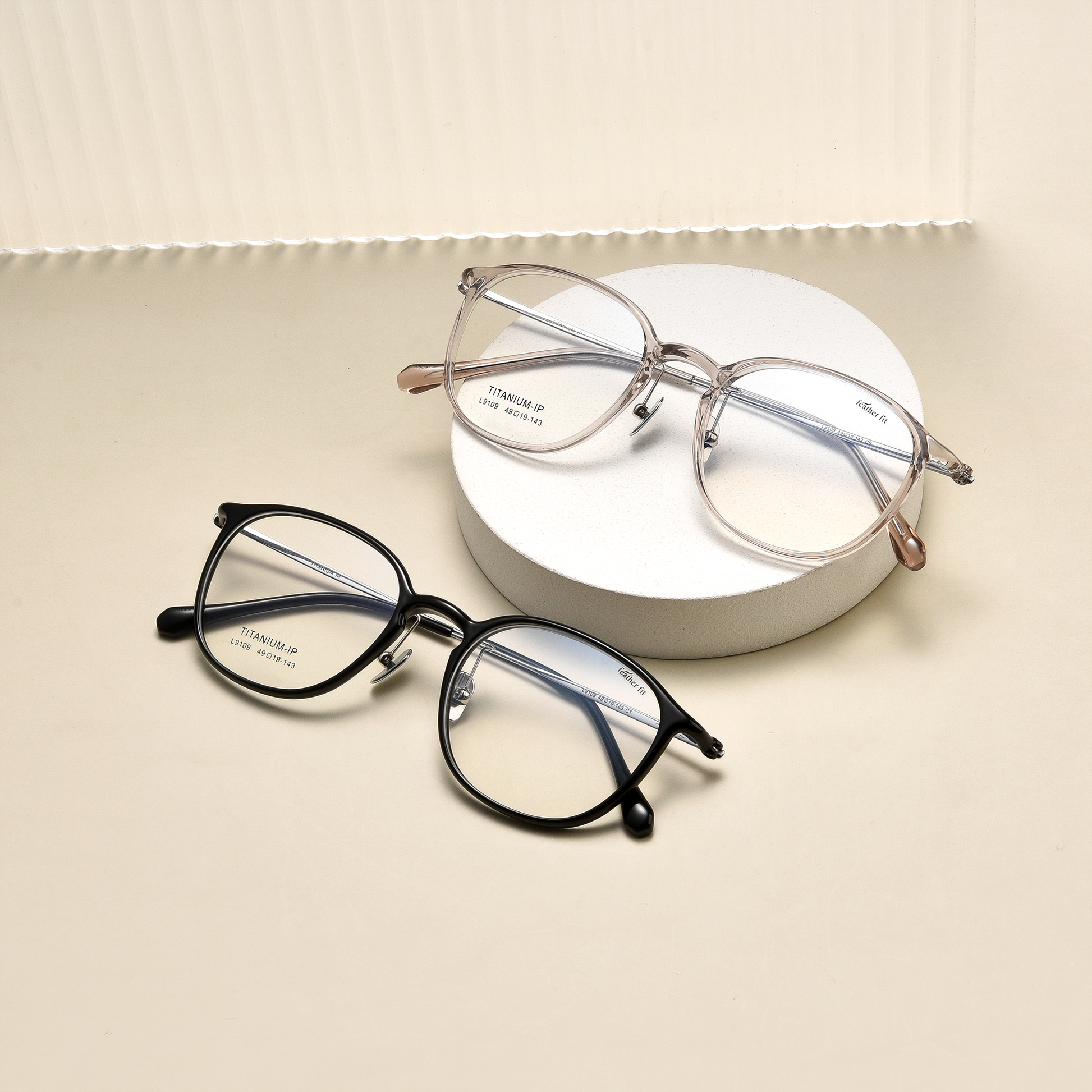 Retro TR & Titanium Glasses WGXHL9109Y-WOOglasses