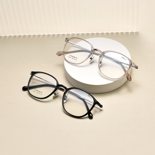 Retro TR & Titanium Glasses WGXHL9109Y-WOOglasses