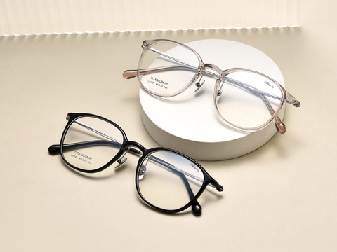 Retro TR & Titanium Glasses WGXHL9109Y-WOOglasses