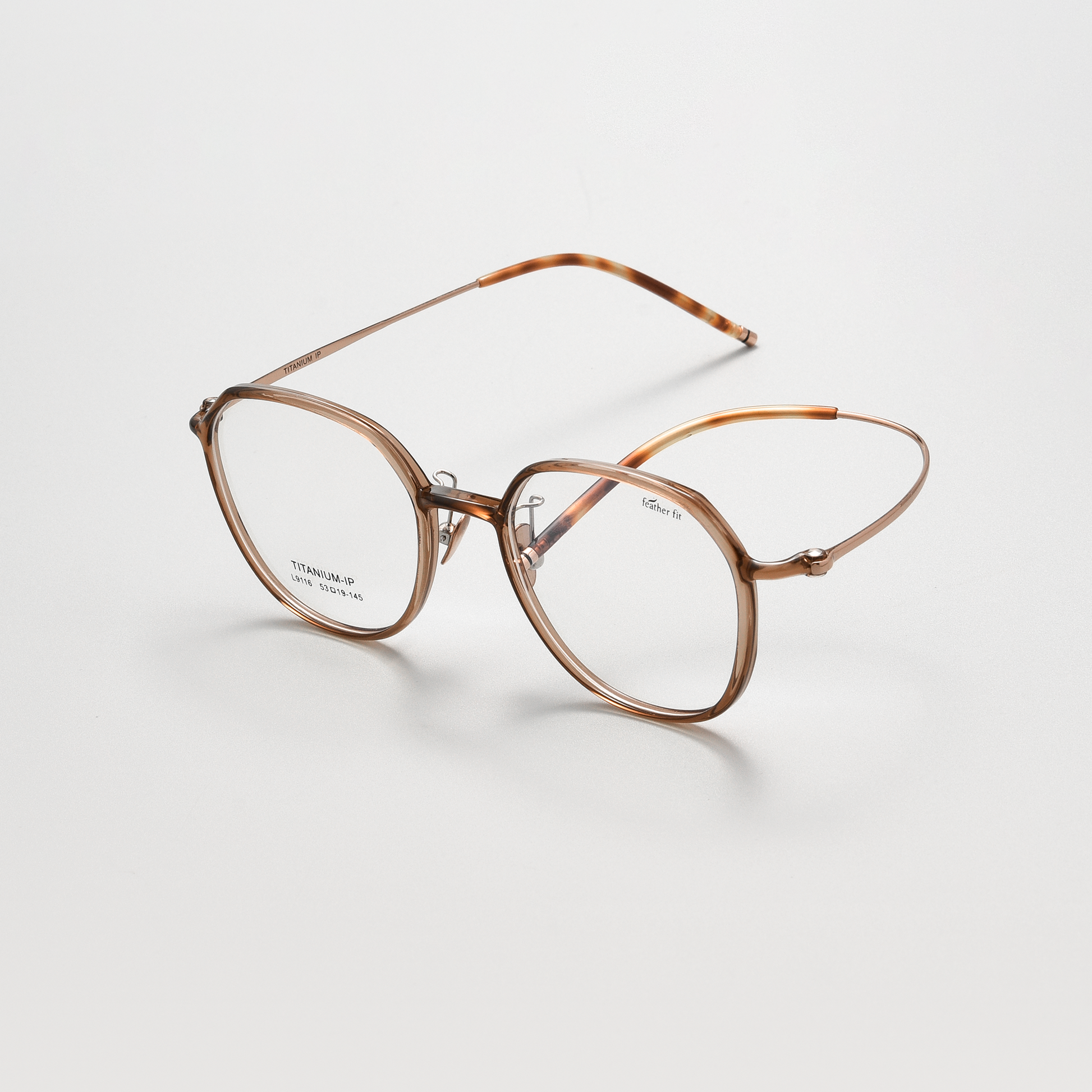 Retro TR & Titanium Glasses WGXHL9116Y-WOOglasses