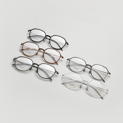 Retro TR & Titanium Glasses WGXHL9116Y-WOOglasses