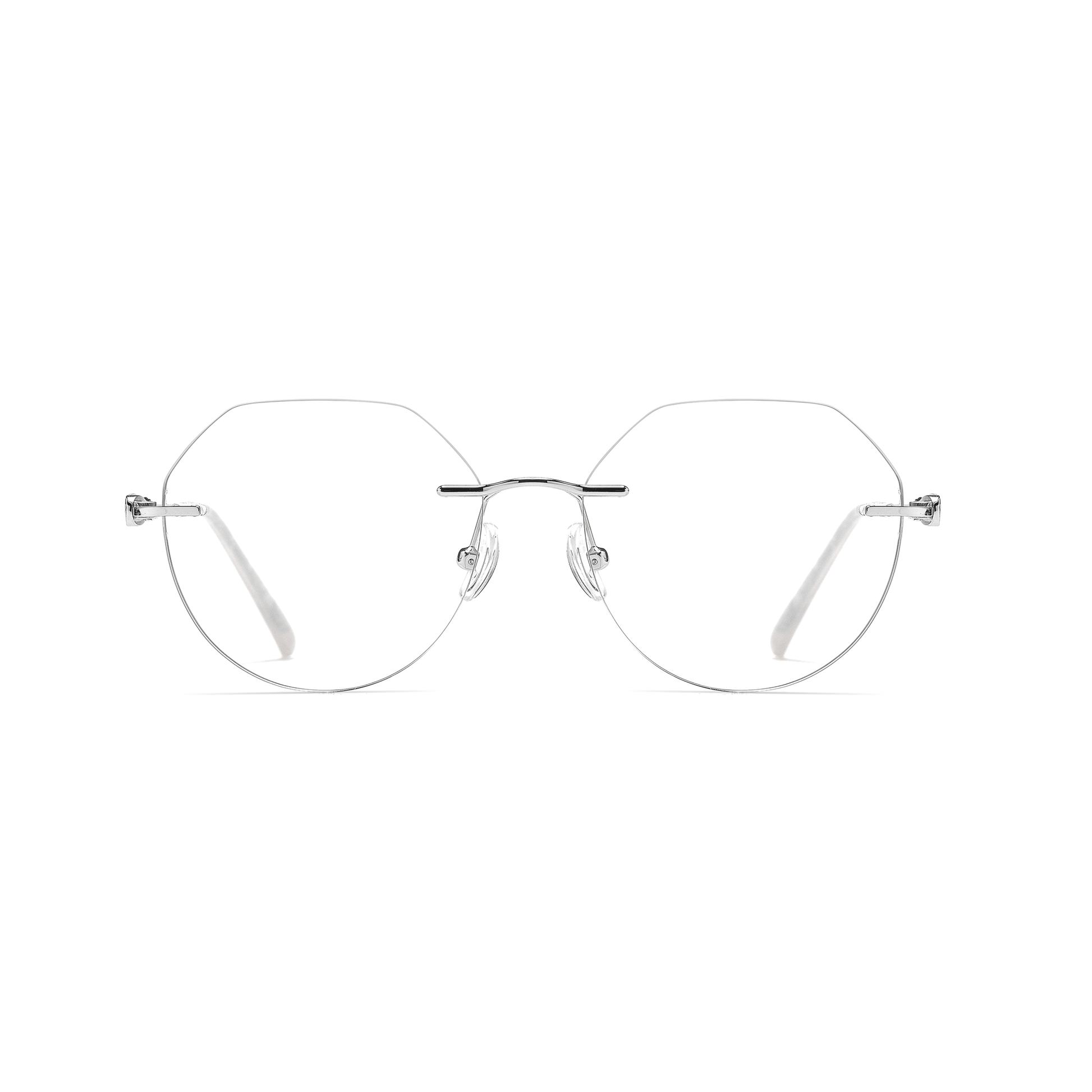 Classic Rimless Metal Glasses WGXHX1001WK-WOOglasses