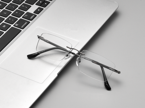 Classic Rimless Metal Glasses WGXHX1002WK-WOOglasses